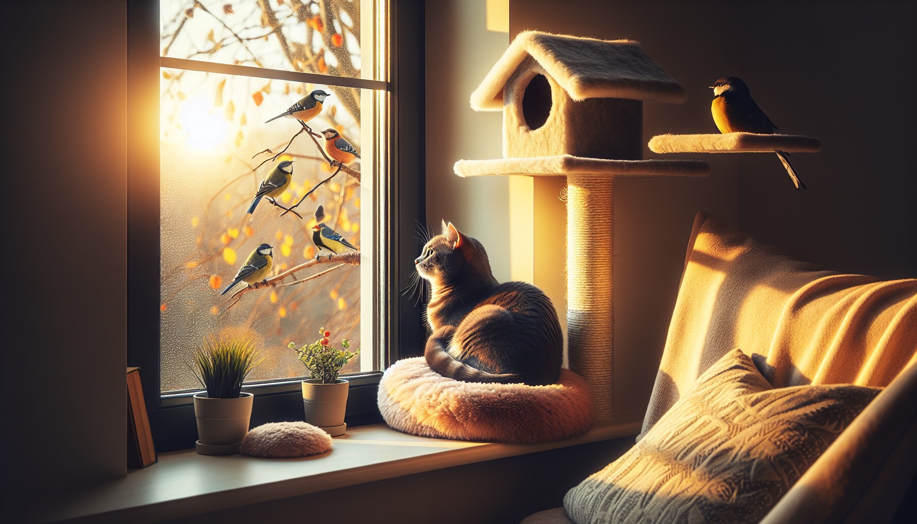 Créer un Poste d’Observation d’Oiseaux pour Chats : Le Guide Complet