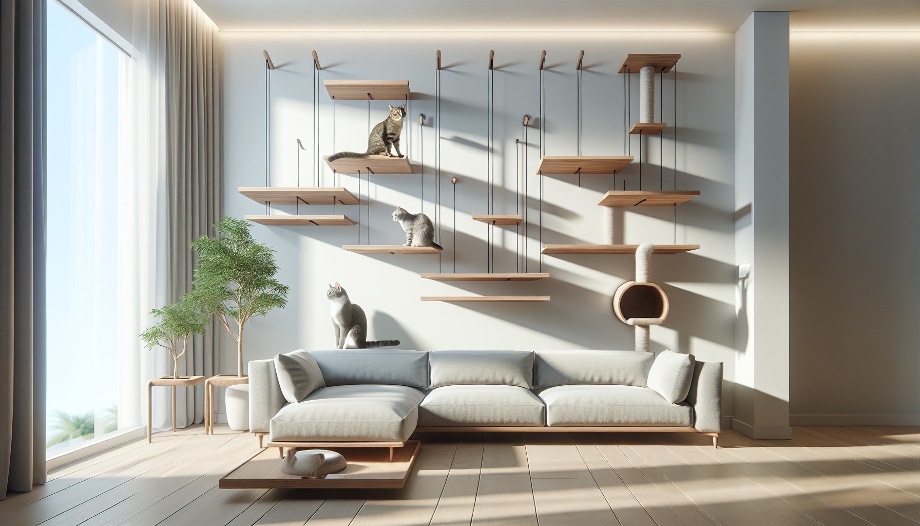 Multi-Level Cat Playground: Space-Saving Designs