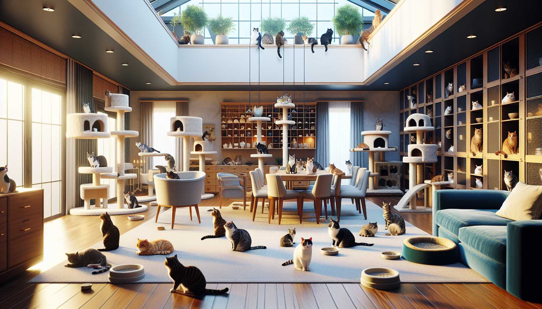 Territoriumsmanagement für harmonisches Zusammenleben mehrerer Katzen