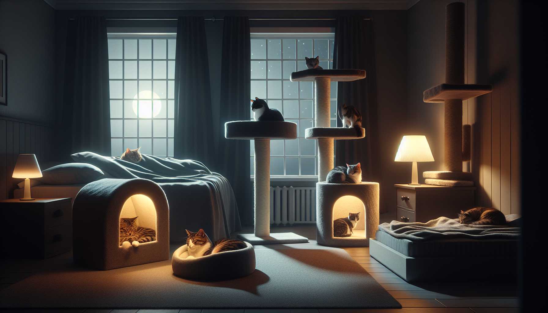 Ruhige Nachtpläne für mehrere Katzen entwickeln – Schlafprobleme lösen