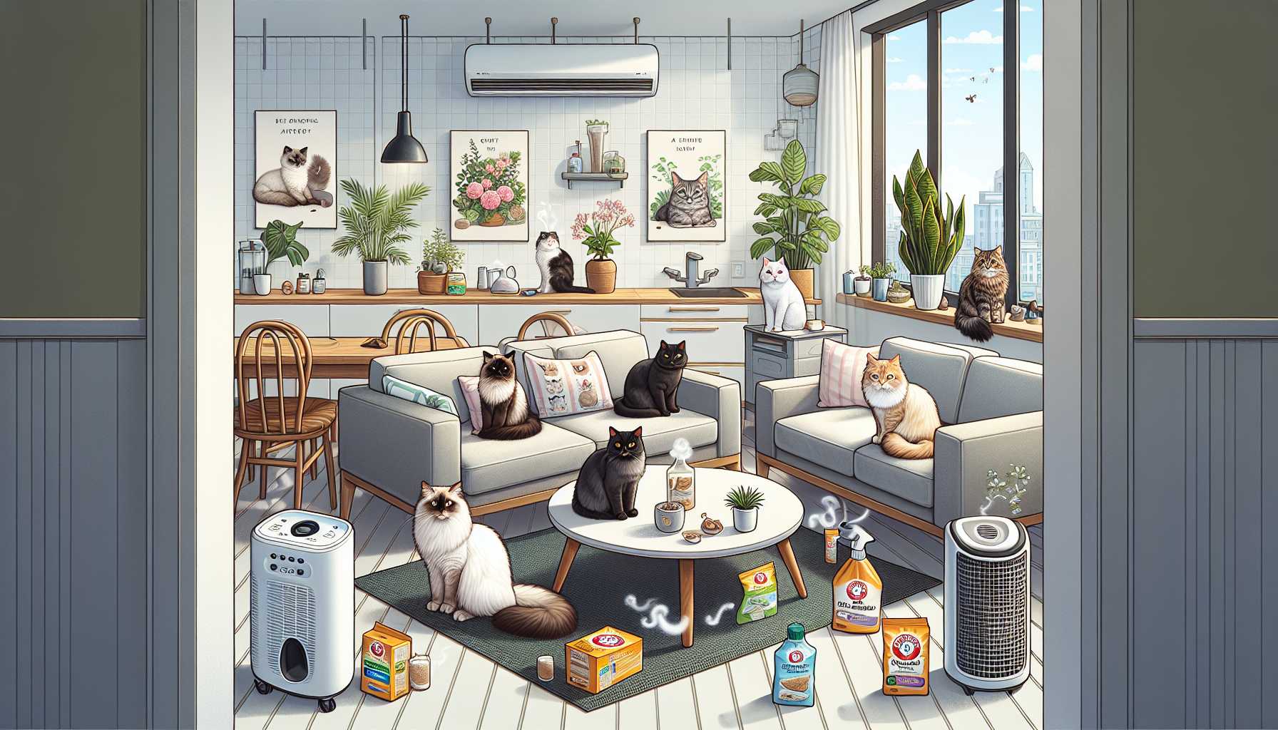 Die besten Lufterfrischer für Haushalte mit mehreren Katzen – Geruchskontrolle Guide