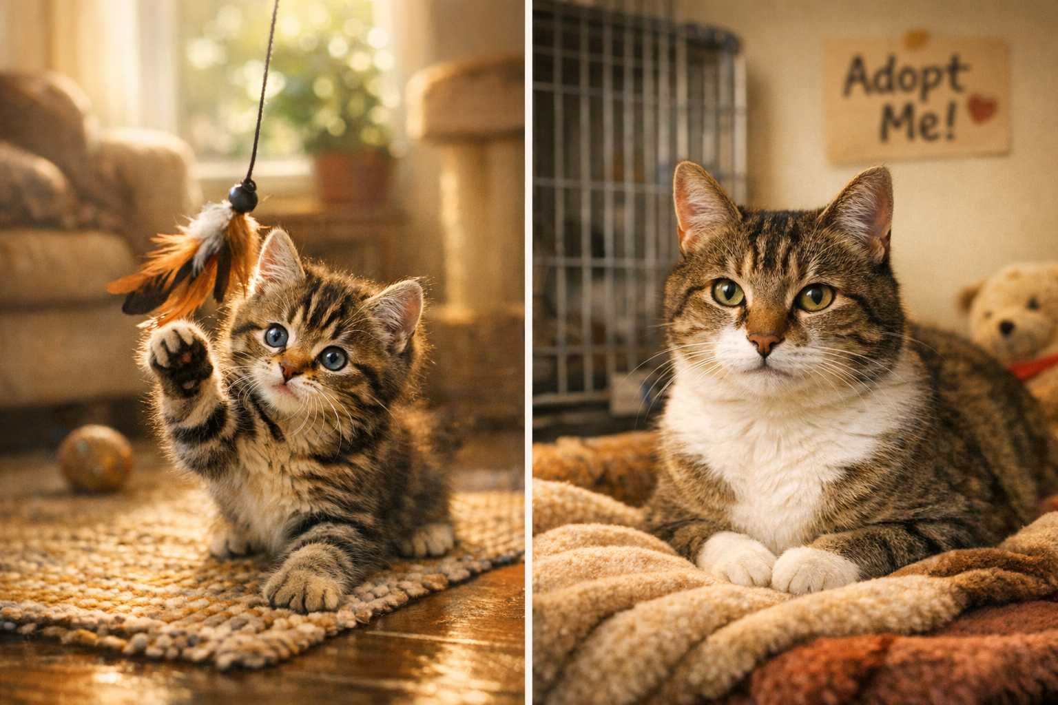 Rettungskätzchen oder erwachsene Katze adoptieren: Eine umfassende Analyse