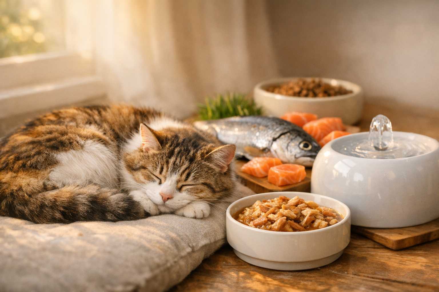 Le Rôle de l’Alimentation dans la Qualité du Sommeil du Chat : Guide Nutrition et Repos