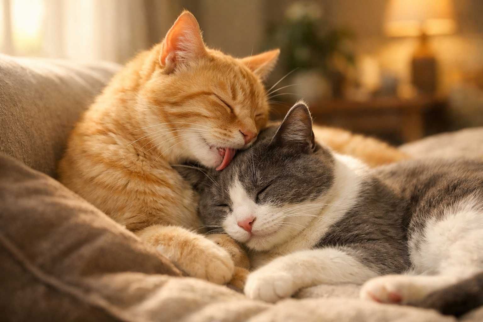 Signes Que Vos Chats Sont Devenus un Duo Lié Après une Introduction